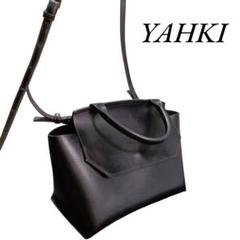 極美品✨YAHKI 2WAY オールレザー フラップ 船形 ショルダーバッグ