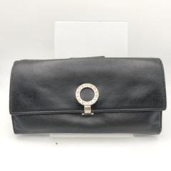 ◎ブルガリ　長財布　財布　ウォレット　金具ロゴ　ブラック