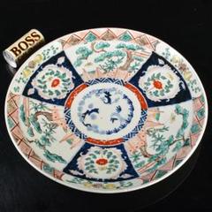 伊万里焼　古伊万里　色絵　松竹梅文　大皿　直径約46.5cm　C　R6173B 伊万里焼 古伊万里 色絵 松竹梅文 大皿 直径約46.5cm C R6173B