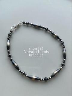 ナバホ ビーズ パール シルバー silver 925 ブレスレット 20
