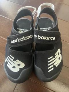 new balance 黒 サンダル ベルクロ式