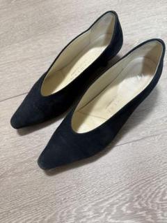 極美品♡YOSHITO 型押しパンプス　ポインテッドトゥ ビジュー付き♡ 美品】ヨシト (22.5) パンプス ポインテッドトゥ 本革 レザー