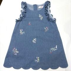 mezzo piano 薄紫 刺繍ワンピース 110 mezzo piano 薄紫 刺繍ワンピース 110