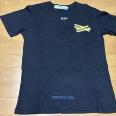 OFF-WHITE ブラック Tシャツ テープデザイン OFF-WHITE オフホワイト テープデザイン Tシャツ - メルカリ
