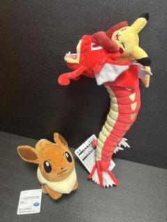イーブイとギャラドス・ピカチュウぬいぐるみセット 2025年最新】ポケモンセンター ピカチュウ ギャラドス