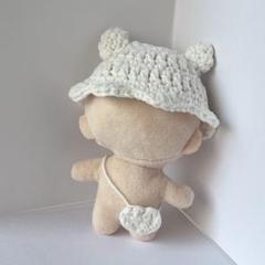 クマさんの耳付き帽子　ポシェットセット　ハンドメイドのサムネイル