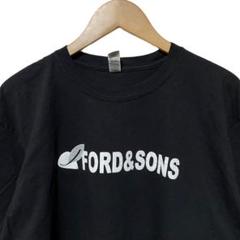 FORD & SONS 企業 ロゴ デザイン ブラック 黒 Tシャツ XL