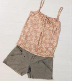 - 部屋着 - 花柄 キャミソール& ショートパンツ インナー レディース