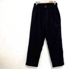 a167◆美品◆ロキシー　カジュアルパンツ（M）黒　ウエストゴム　綿　ストレッチ