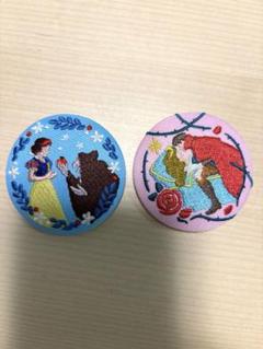 ディズニー 刺繍缶バッジ 2点セット