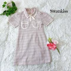 【新品未使用‼︎】Swankiss スワンキス　ワンピース　リボン　ビジューピンク TS fuwa ribbon O/P（ワンピース）｜Swankiss（スワンキス）の