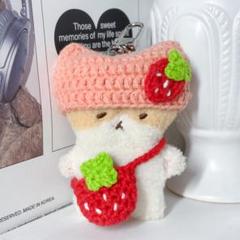 ♡♥︎いちごケーキみたい♡♥︎な♡ねこ耳ニット帽