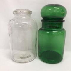 レトロ瓶 アンティーク 置物　ガラス　昭和レトロ