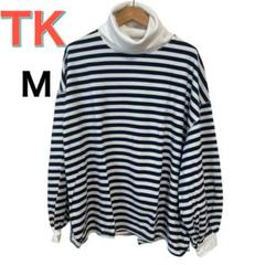 【新品】✨THE SHOP TK ストライプ タートルネック Mサイズ