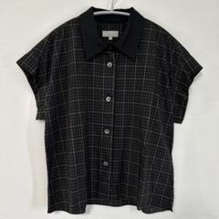 美品】マーガレットハウエル 23SS コットンチェック 襟 異素材