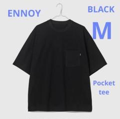 ENNOY POCKET & CREW 2PACK SS Tシャツ ブラック　M