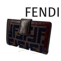 FENDI フェンディ ラウンドファスナー長財布 ブラック 7M0342