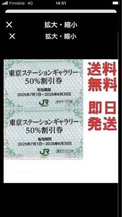 東京ステーションギャラリー入館割引券お得な2枚セット★最終出品のサムネイル