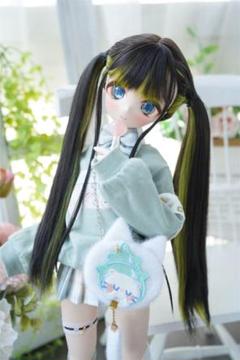 AS104 BJD 1/3 人形 ドール　用ウィッグ カツラ 耐熱 ハンドメイド
