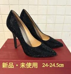 未使用フェラガモスワロフスキー ハイヒール24cm
