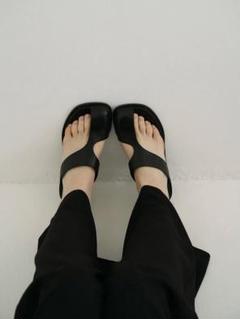 【美品】CLANE クラネ バブーシュ フラット サンダル ミュール 23.5 CLANE - エッジ ソール カーブ サンダル - EDGE SOLE CURVE