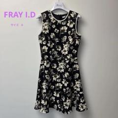 美品⭐︎FRAY I.D フラワープリント ノースリーブミニワンピースワンピース