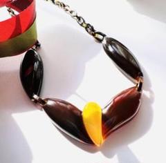 ヴィンテージ 本べっ甲 チョーカー ネックレス 本鼈甲 美品