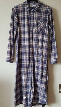 チェック シャツワンピース