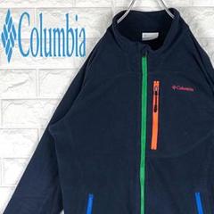 コロンビア マルチカラー 刺繍ワンポイント胸ロゴ フリース ジャケット ブルゾン
