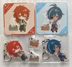 原神 アクキー ディルック ガイア スイパラ 2点セット 原神 ディルック ガイア スイパラ アクリルキーホルダー