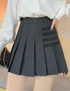 クラシックティッピングプリーツスカートブラック | Thom Browne