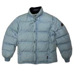 80s Vintage モンクレール ダウンジャケット 水色 asics期 希少