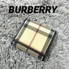 新品未使用　箱あり　BURBERRY チェック柄 コインケース BURBERRY チェック柄コインケース 約8cm