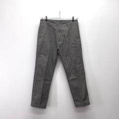 シークエル TYPE-F ストライプ ワイド チノパンツ Lサイズ グレー シークエル TYPE-F ストライプ チノパンツ Mサイズ グレー