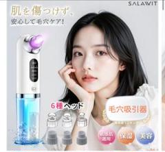 毛穴吸引器 美顔器 6種類ヘッド 水流式 3段階