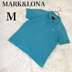 極美品 MARK&LONA マークアンドロナ ポロシャツ ゴルフ エメラルド M