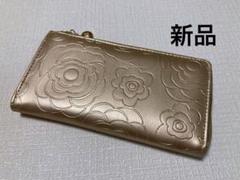 【新品】L字ファスナー 合皮 レディース 財布 シャンパンゴールド系