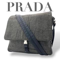 ✨美品✨プラダ　メッセンジャーバッグ　三角ロゴ　テーストナイロン　レザー 美品 PRADA プラダ ナイロン テスート 三角ロゴ ロゴ金具 トート