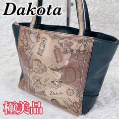 【極美品】 Dakota ダコタ トートバッグ ハンドバッグ キャンプ柄 本革のサムネイル