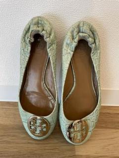 【値下げ】Tory Burch グリーン フラットシューズ 2025年最新】Tory Burch カラー：グリーン系 フラットシューズ