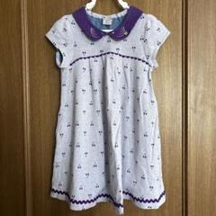 レトロフルーツ柄ワンピース(120cm モデレート ブルー): キッズ