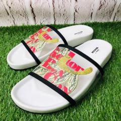 新品】kolor BEACON シャワーサンダル 厚底 花柄 歩きやすい 27