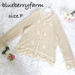 blueberryfarm ブルーベリーファーム　サマーニットカーディガン　美品