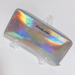 限定品!マイケルコース オーロラ エナメル 長財布