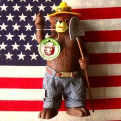 タグ付★ビンテージ 1970's DAKINスモーキーベア フィギュアソフビ人形 タグ付☆ビンテージ 1970's DAKINスモーキーベア フィギュア