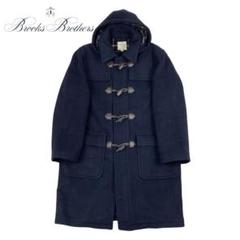 美品 ブルックスブラザーズ カシミヤ ダッフルコート レザー