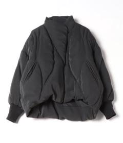 Ameri ウェーブダウン ブラック 2WAY WAVE STITCH PADDED JACKET