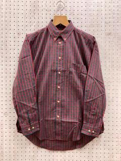良品 BAYLEAF オールド レトロ古着 タータンチェック ボタンダウンシャツ