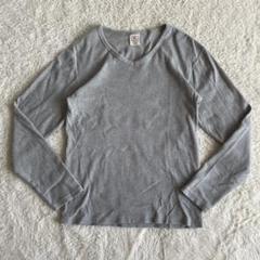 AVIREX アビレックス グレー Vネック Tシャツ MBJ28