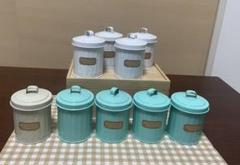 【ミニチュア蓋付きバケツ型ブリキ缶】小物入れ 収納 フェイクグリーンを飾っても◎